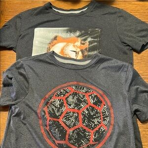 Old Navy Gray and Orange Short Sleeve Tees